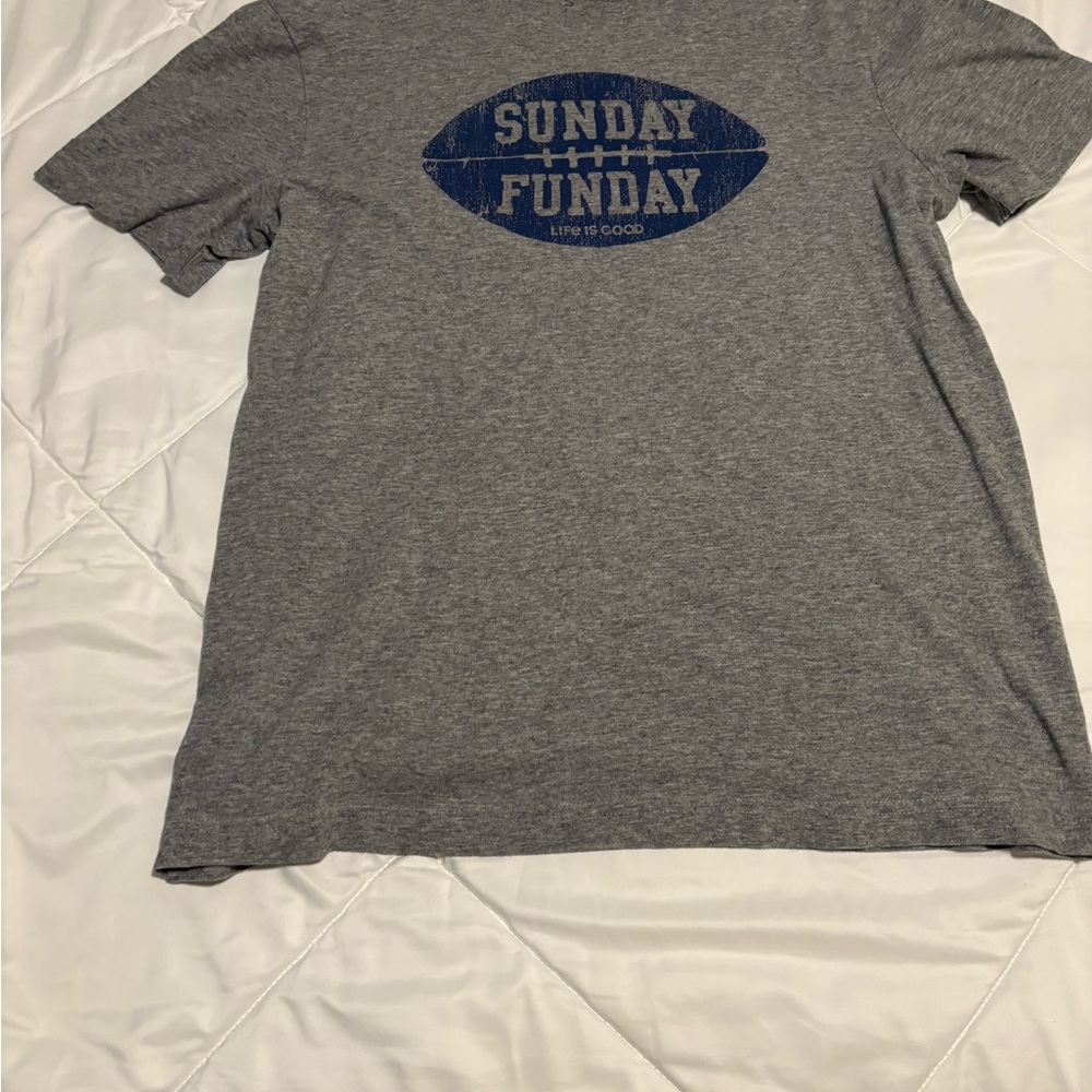 Life Is Good Gray Short Sleeve Tee